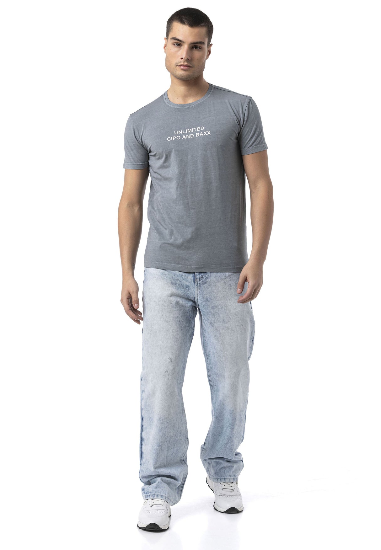 CD903 – Men’s Wide Leg Relaxed Fit Trousers