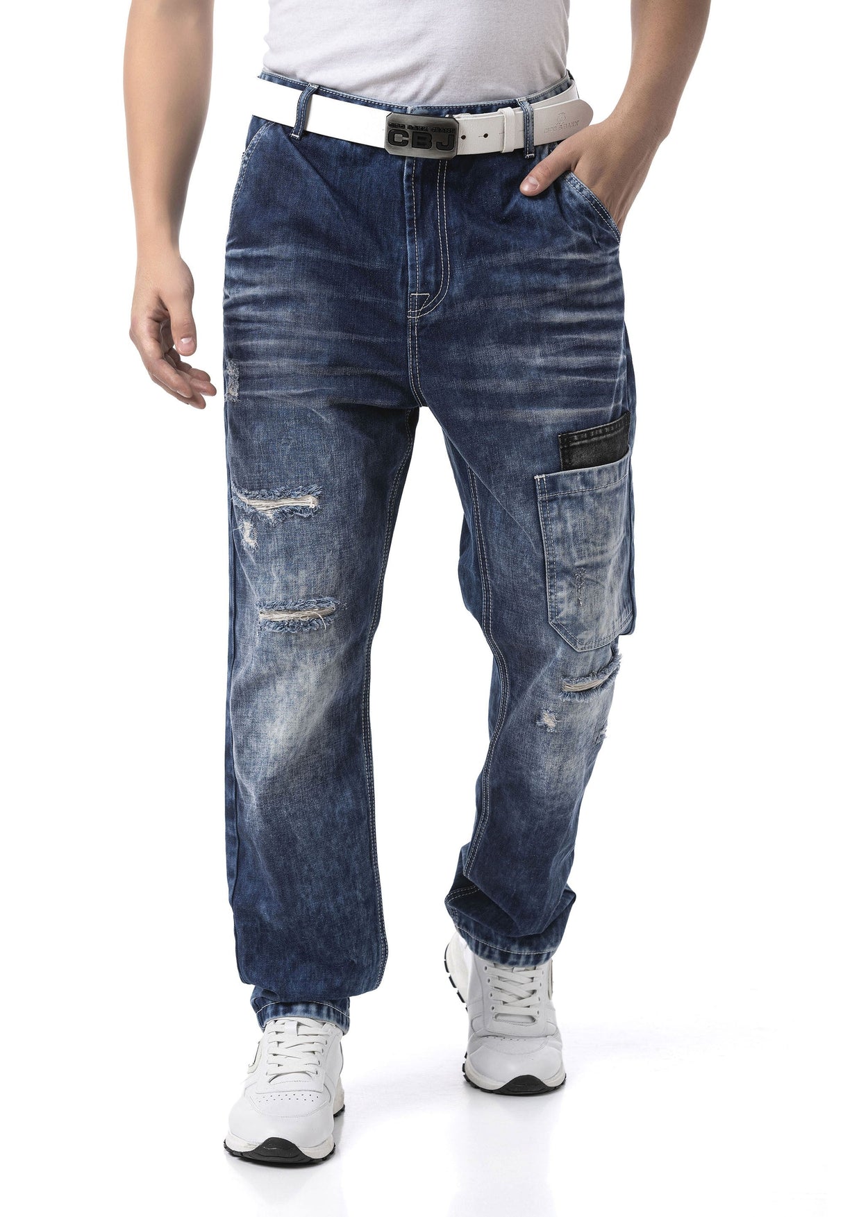 Baggy Tarzında Kargo Pantolon - İşlevsellik ve Konforla Şehir Stili CD907