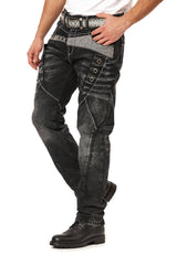 Erkek Biker Detaylı Çok Cepli Regular Fit Pantolon CD917