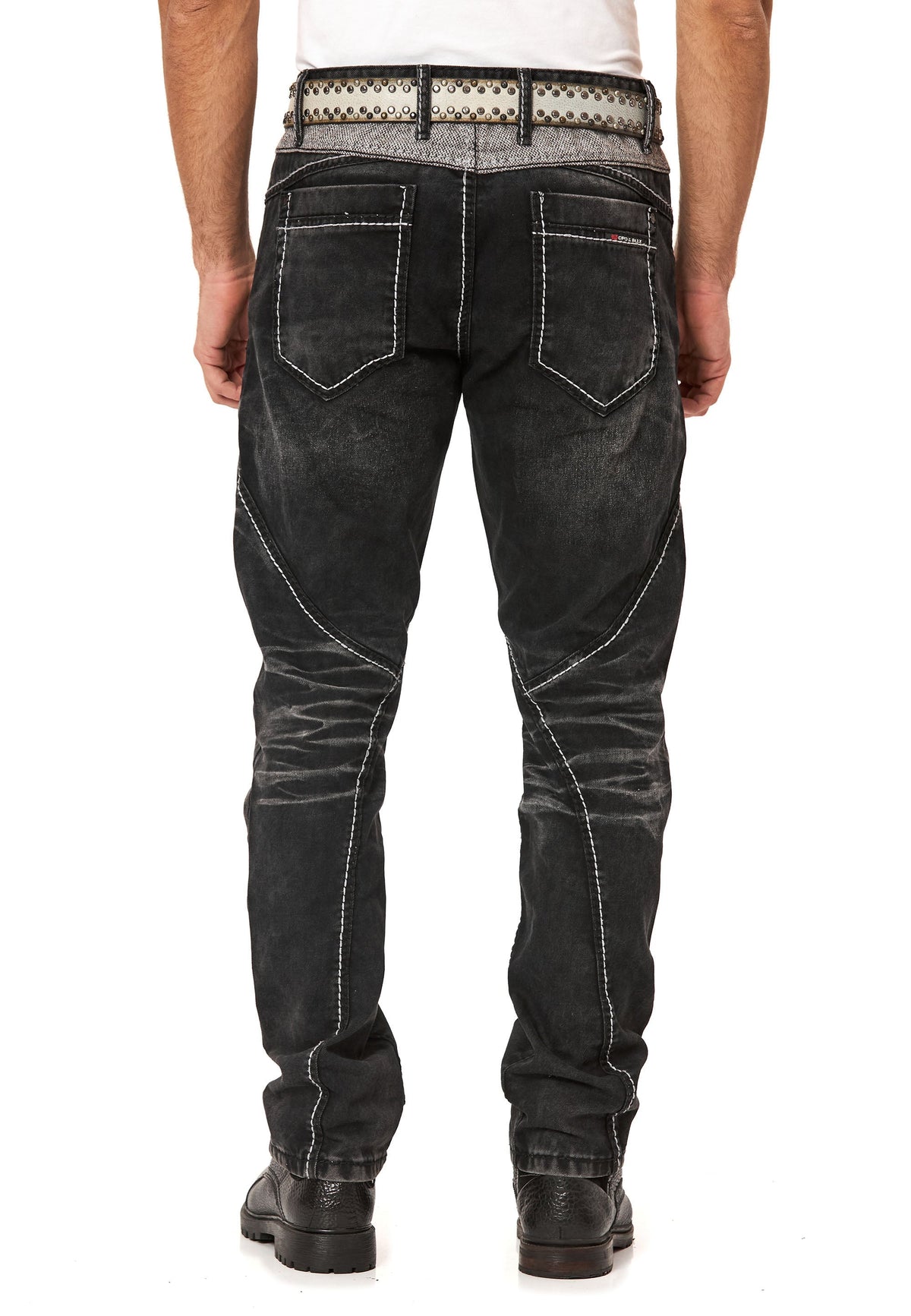 Erkek Biker Detaylı Çok Cepli Regular Fit Pantolon CD917