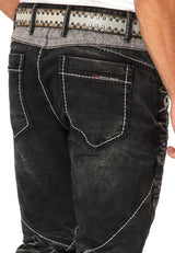 Erkek Biker Detaylı Çok Cepli Regular Fit Pantolon CD917