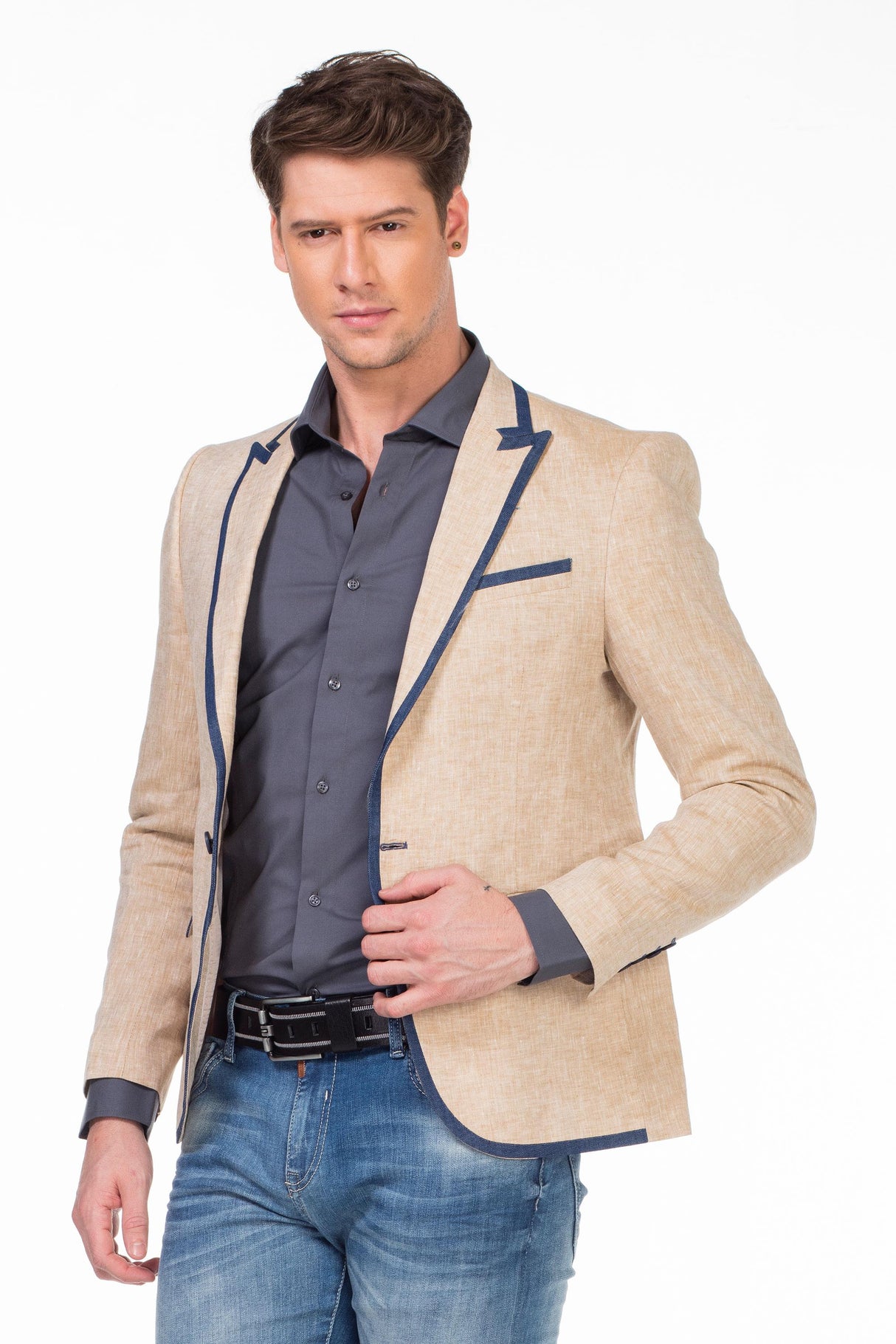 CJ222 Yazlık İnce Erkek Rahat Blazer  Ceket