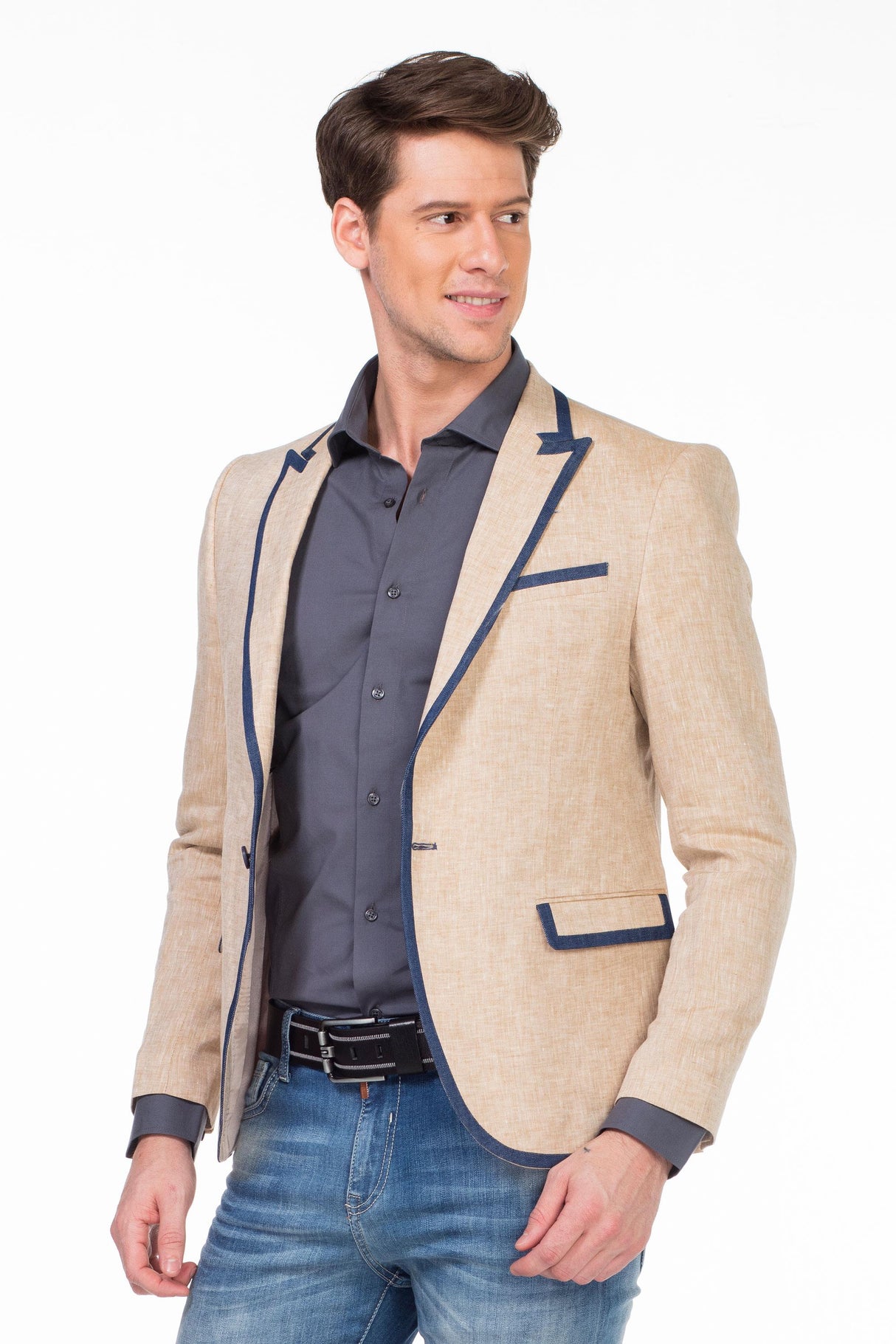 CJ222 Yazlık İnce Erkek Rahat Blazer  Ceket