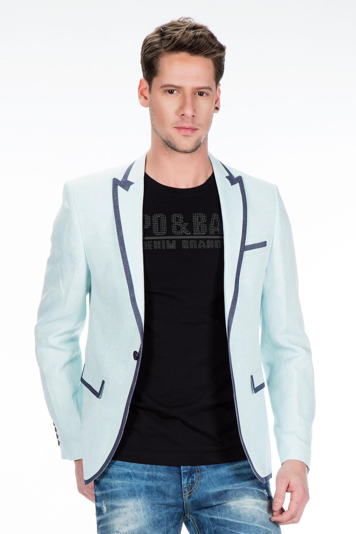 CJ222 Yazlık İnce Erkek Rahat Blazer  Ceket