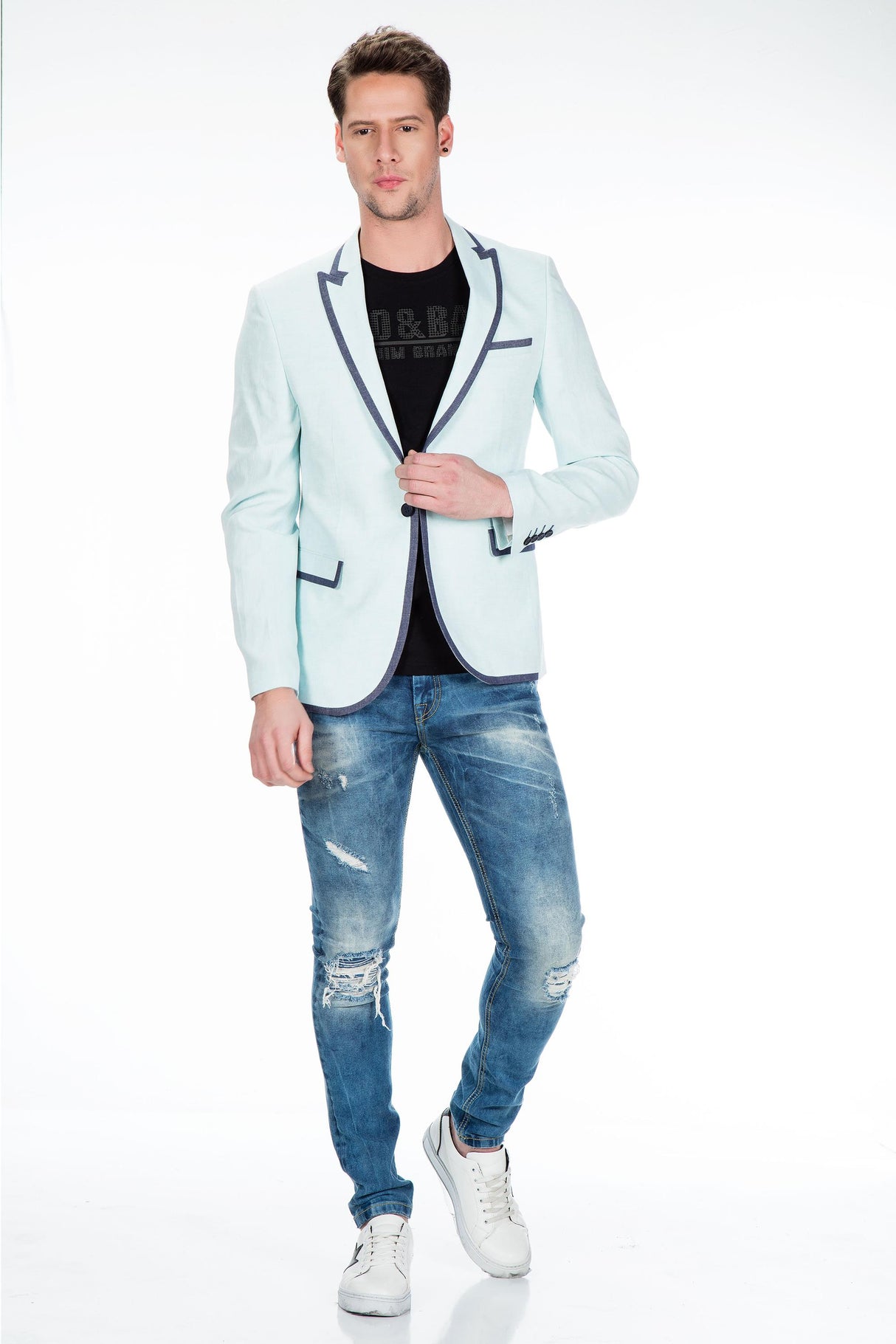 CJ222 Yazlık İnce Erkek Rahat Blazer  Ceket