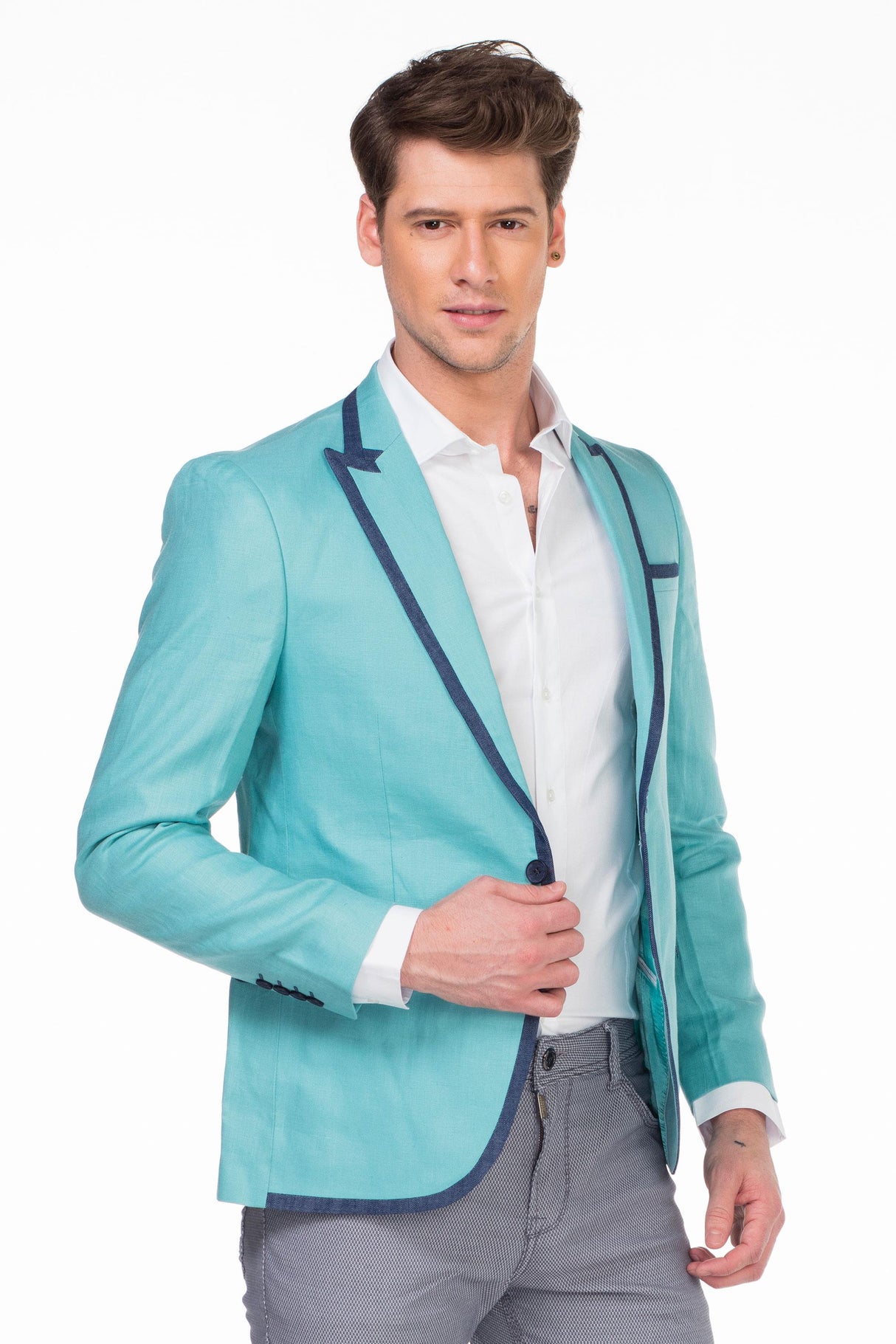 CJ222 Yazlık İnce Erkek Rahat Blazer  Ceket