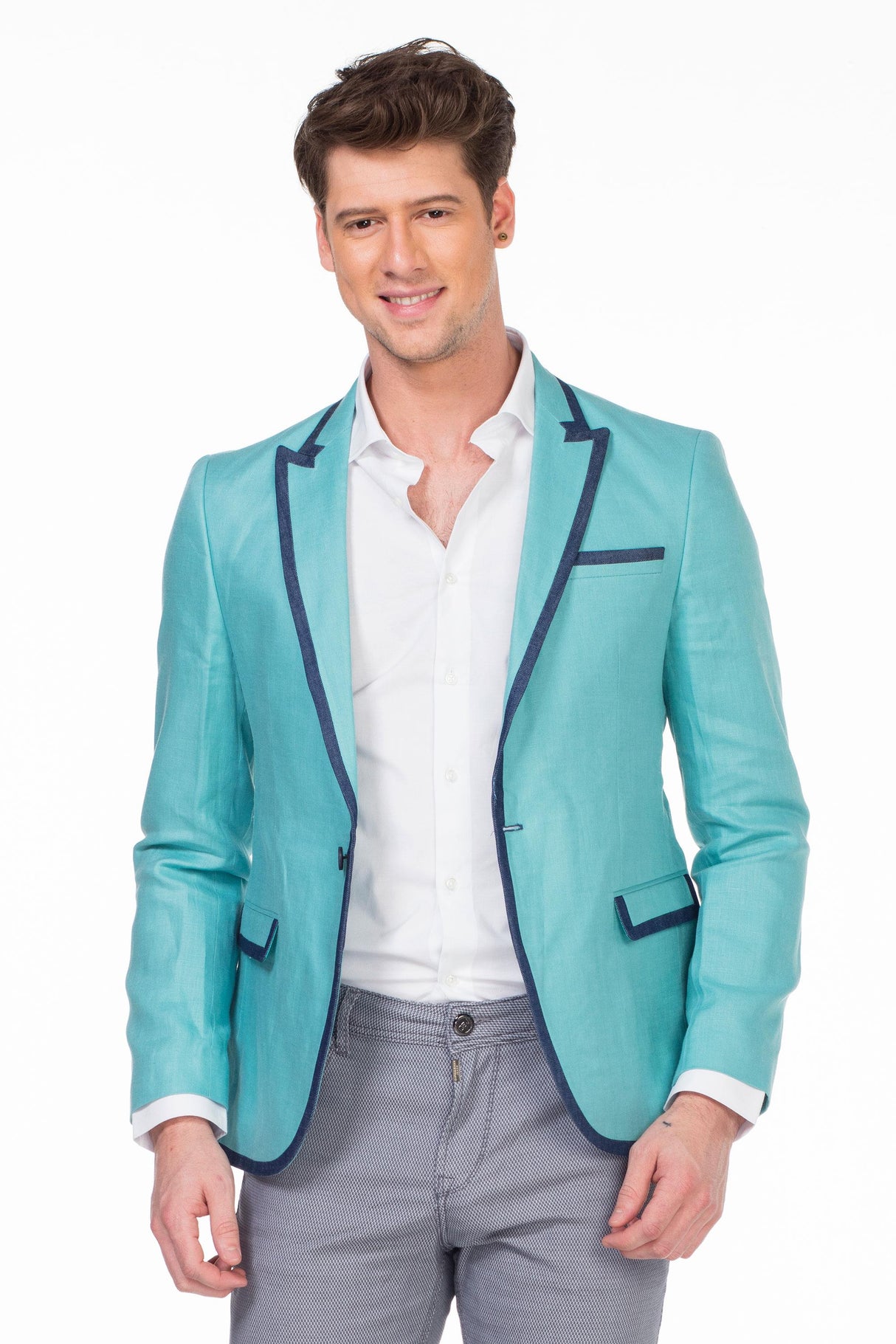 CJ222 Yazlık İnce Erkek Rahat Blazer  Ceket