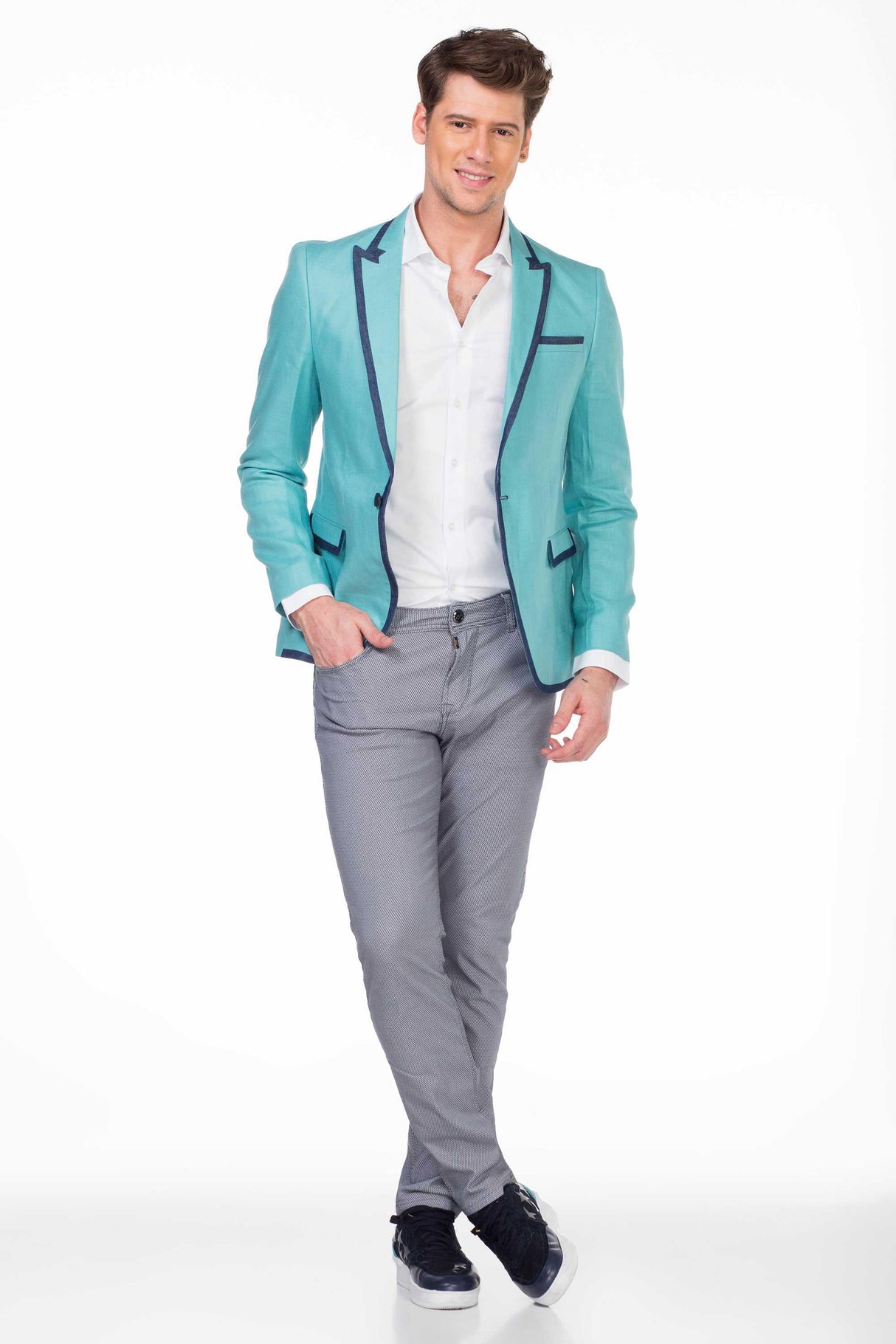 CJ222 Yazlık İnce Erkek Rahat Blazer  Ceket