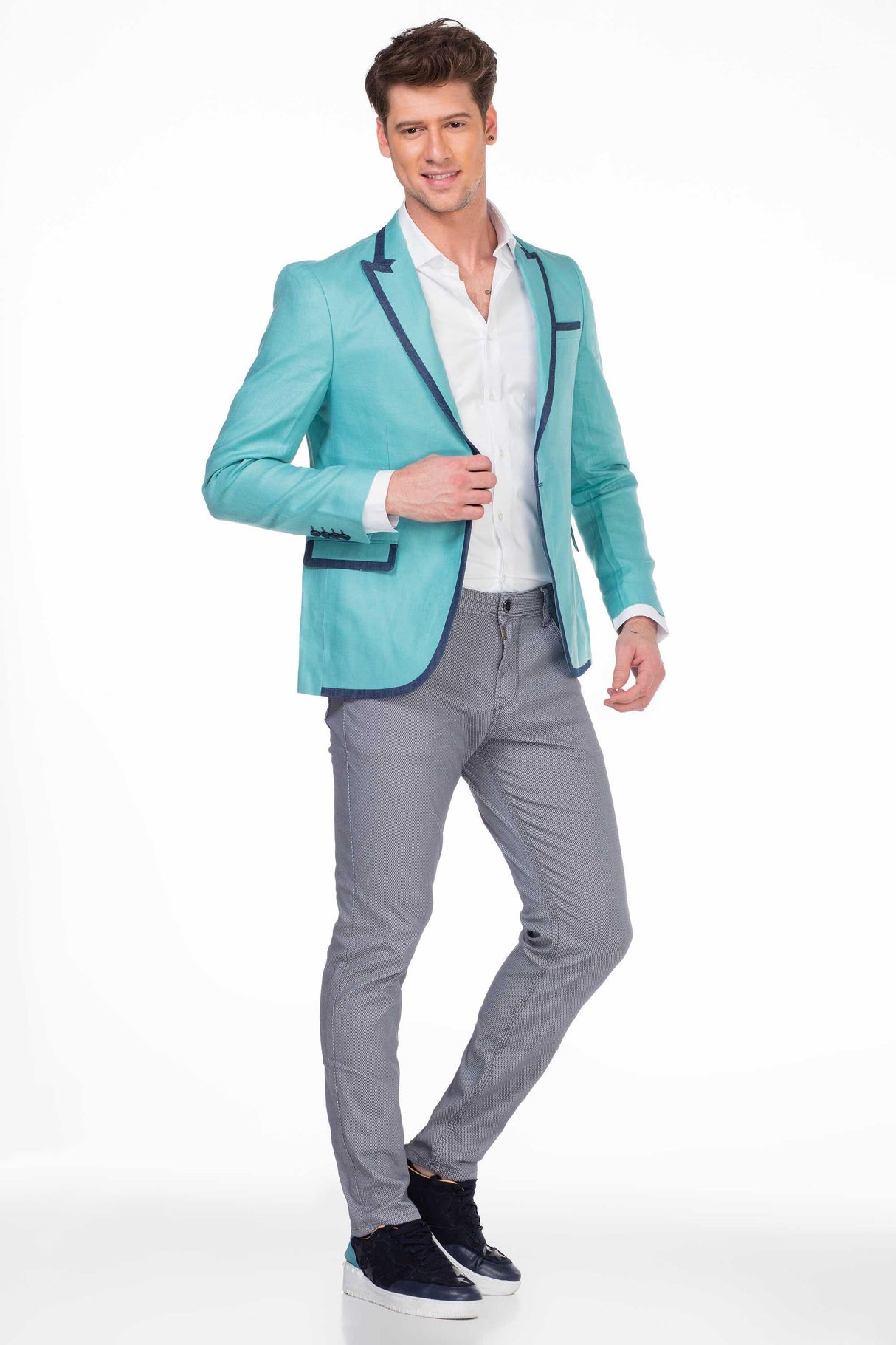 CJ222 Yazlık İnce Erkek Rahat Blazer  Ceket