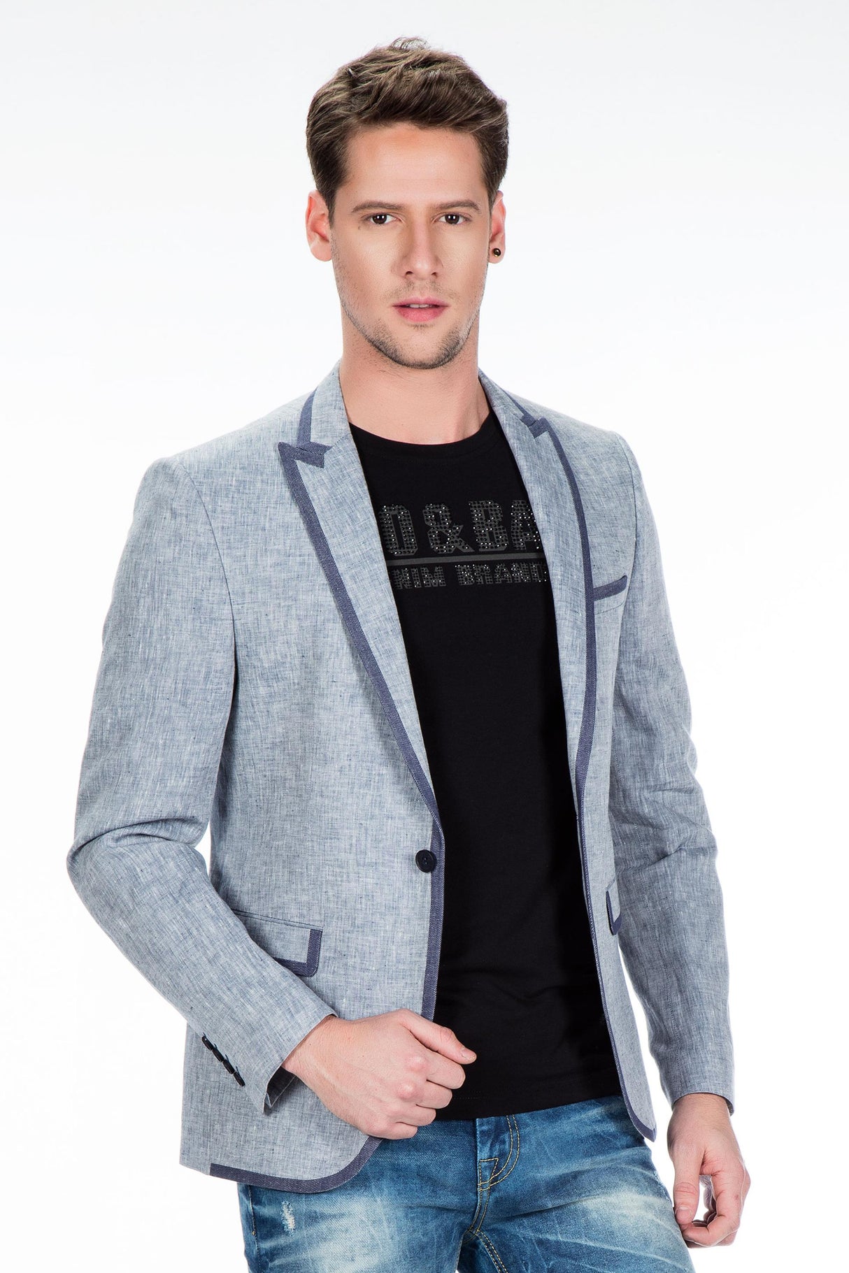 CJ222 Yazlık İnce Erkek Rahat Blazer  Ceket