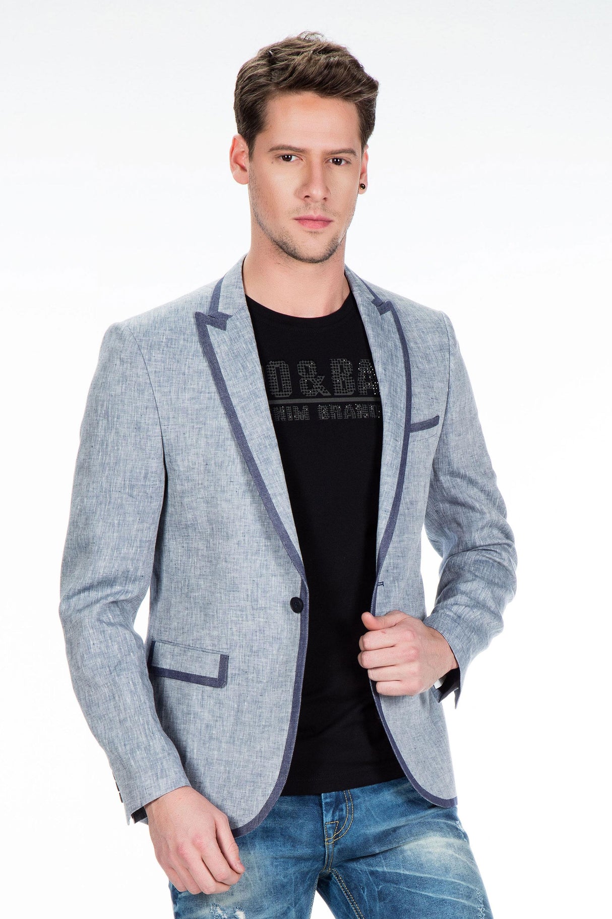 CJ222 Yazlık İnce Erkek Rahat Blazer  Ceket