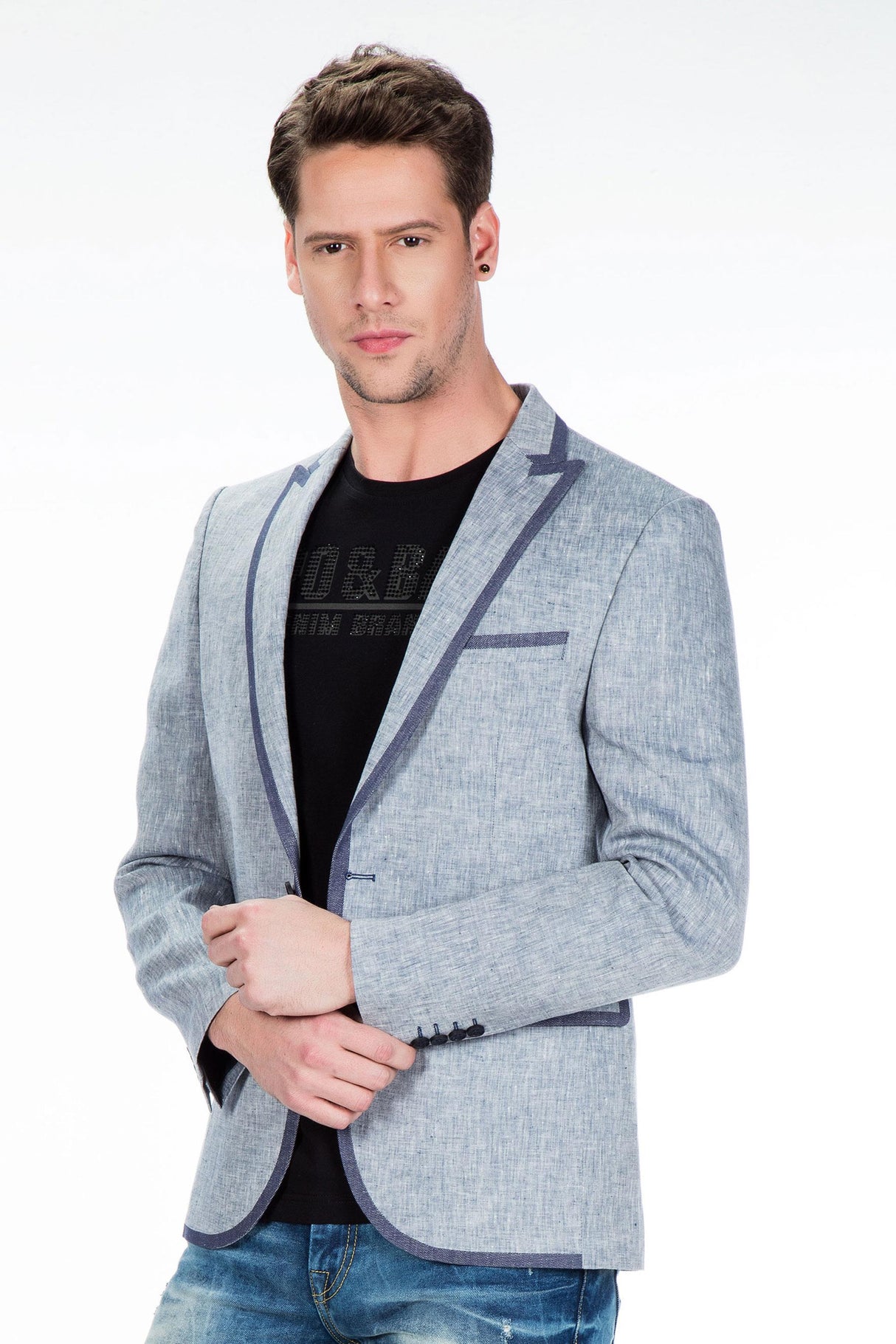 CJ222 Yazlık İnce Erkek Rahat Blazer  Ceket