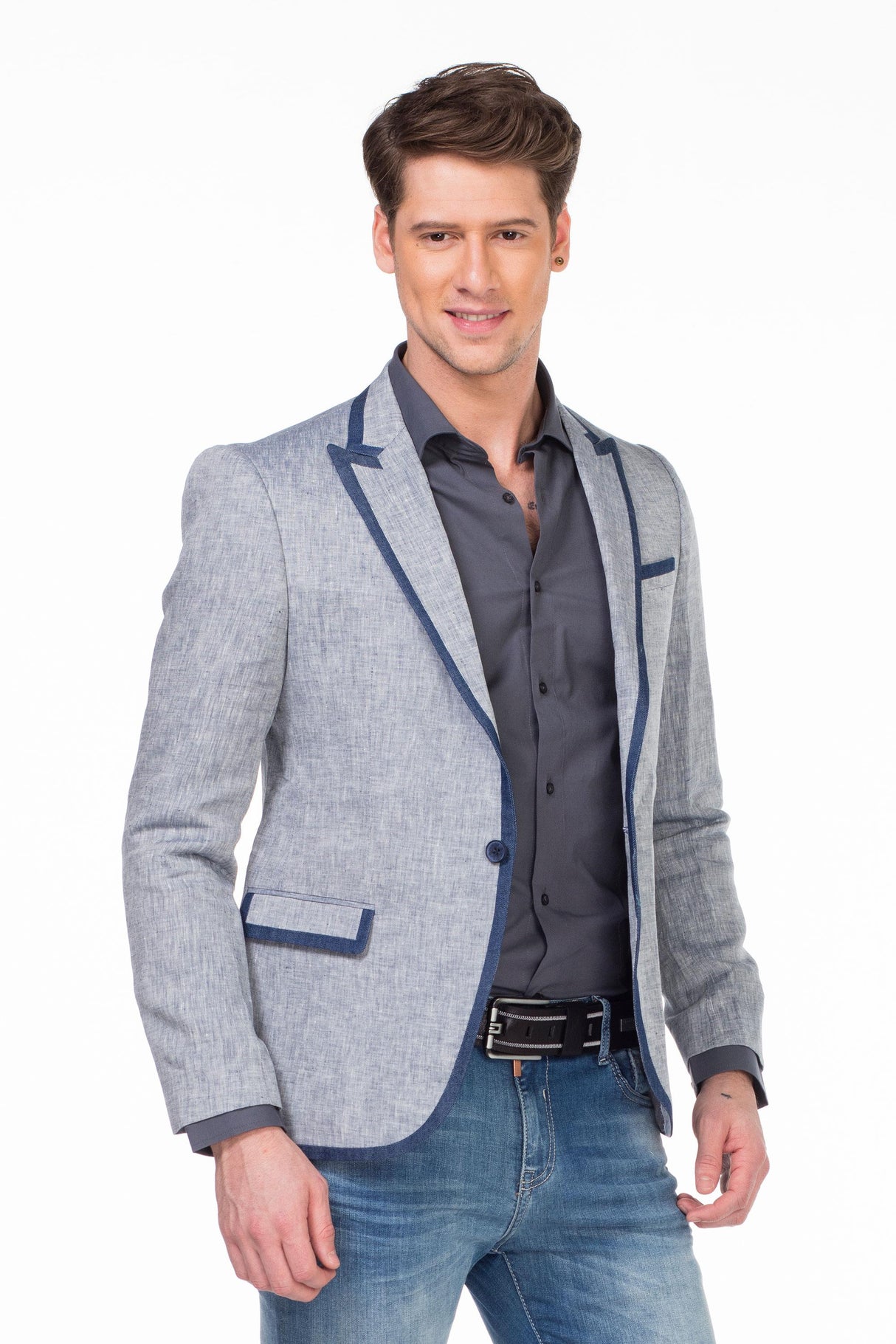 CJ222 Yazlık İnce Erkek Rahat Blazer  Ceket