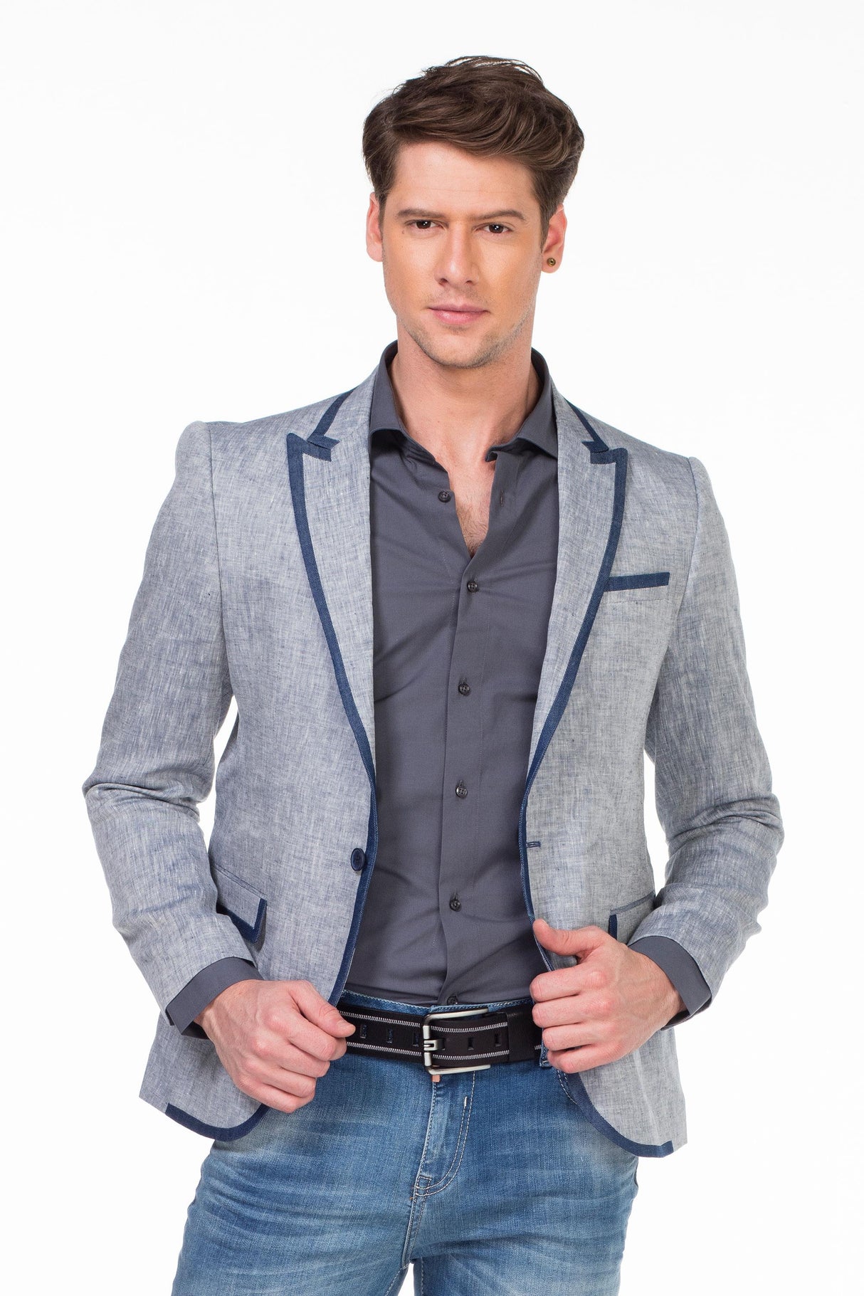 CJ222 Yazlık İnce Erkek Rahat Blazer  Ceket