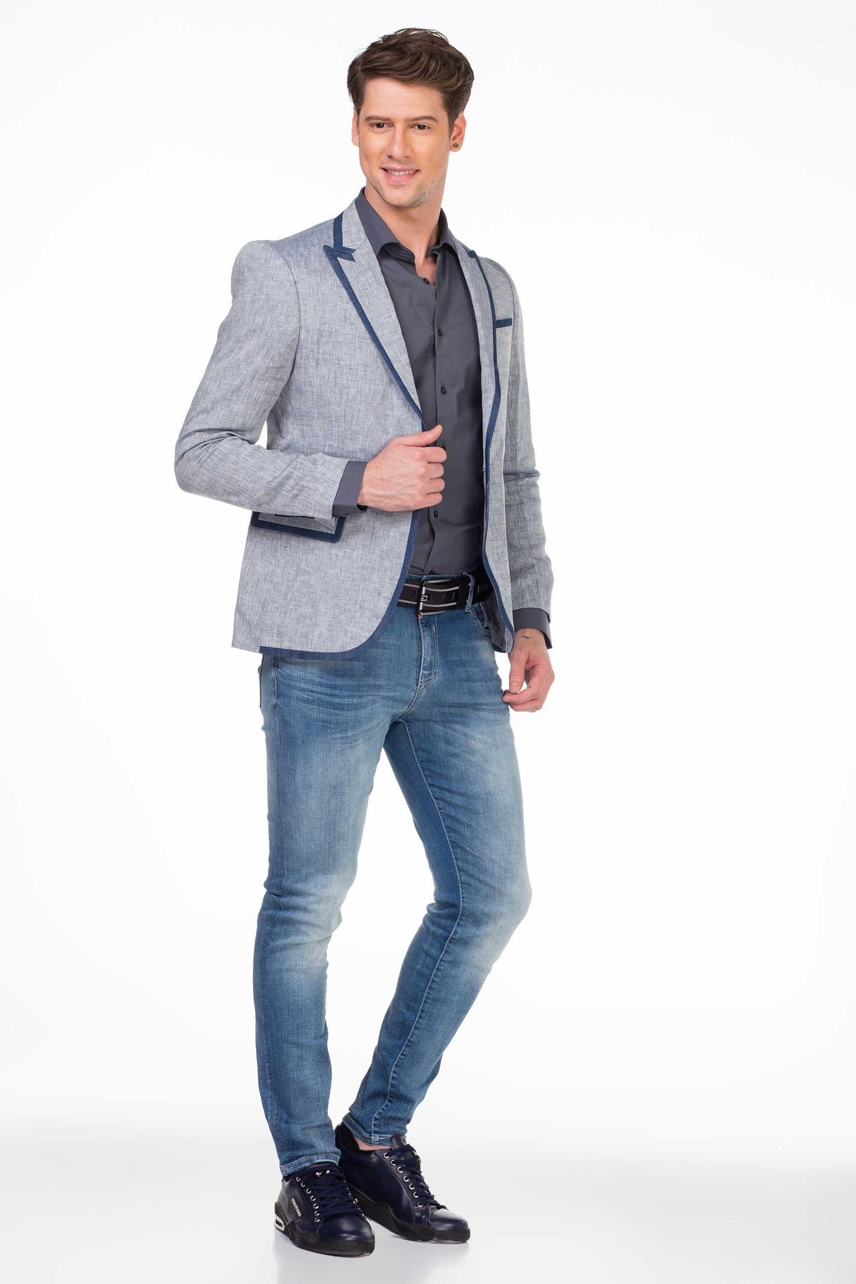 CJ222 Yazlık İnce Erkek Rahat Blazer  Ceket
