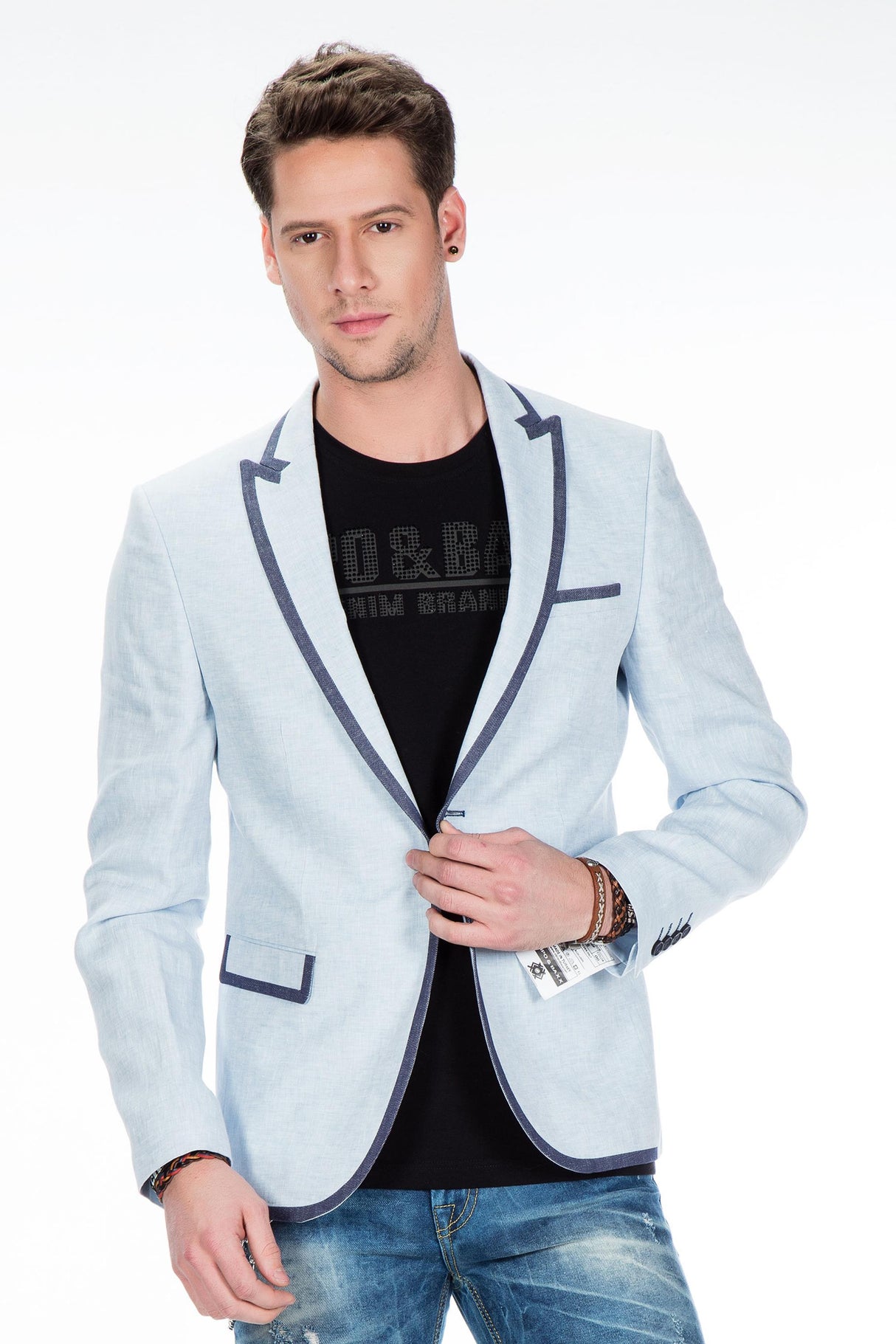 CJ222 Yazlık İnce Erkek Rahat Blazer  Ceket
