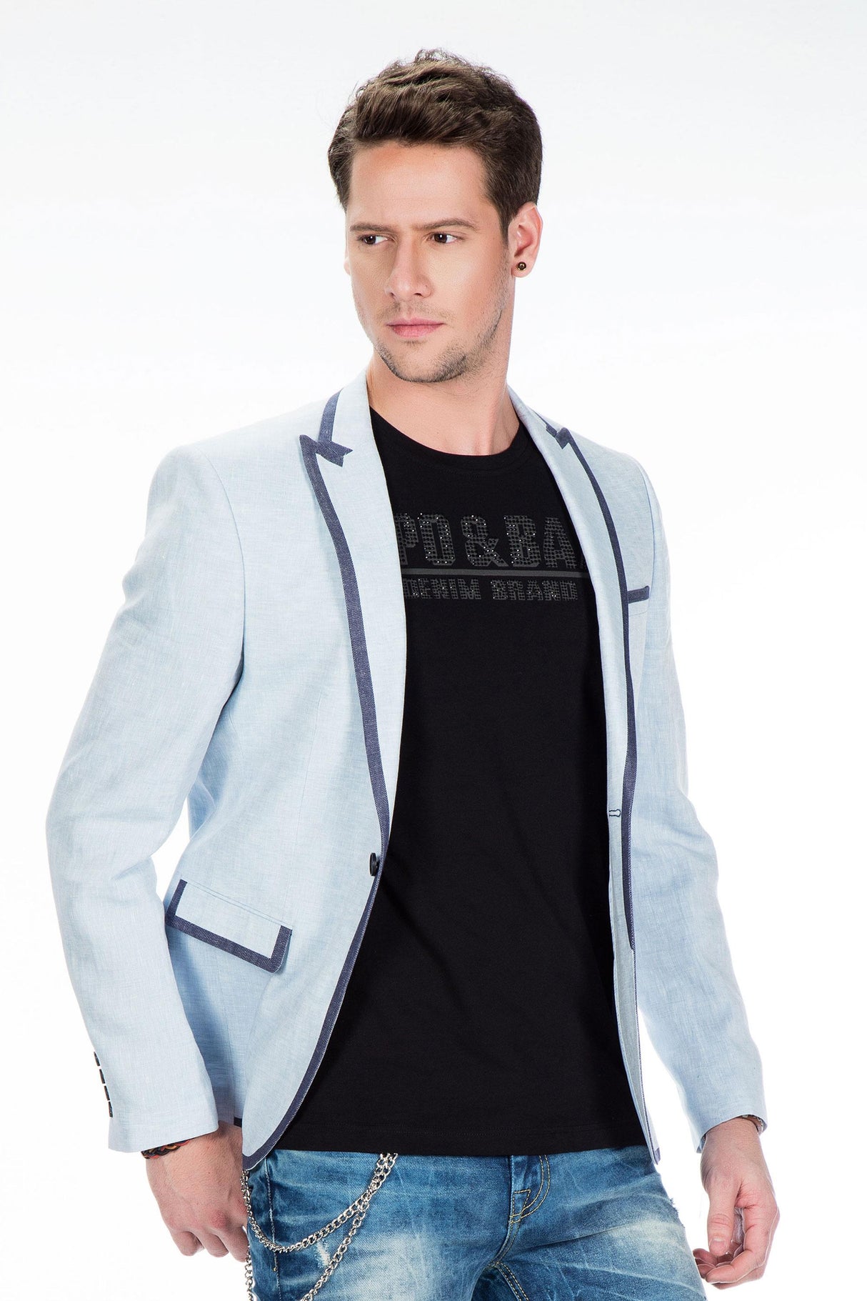 CJ222 Yazlık İnce Erkek Rahat Blazer  Ceket
