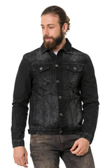 CJ289 Matte Pastel-Tone Men's Denim Jacket