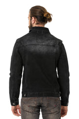 CJ289 Matte Pastel-Tone Men's Denim Jacket