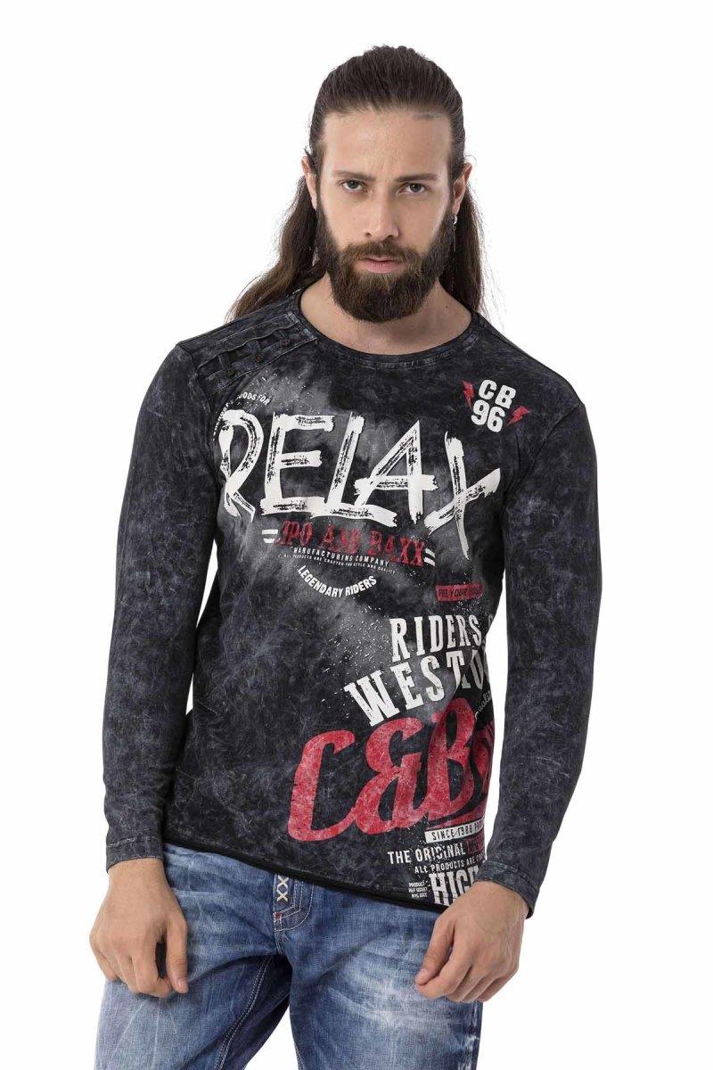 CL518 Riders Baskı Vintage Sweatshirt