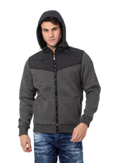 CL535  Kapşonlu Kışlık Erkek Sweatshirt