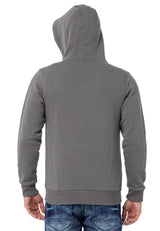 CL556 Erkek Basic Zip Sweatshirt