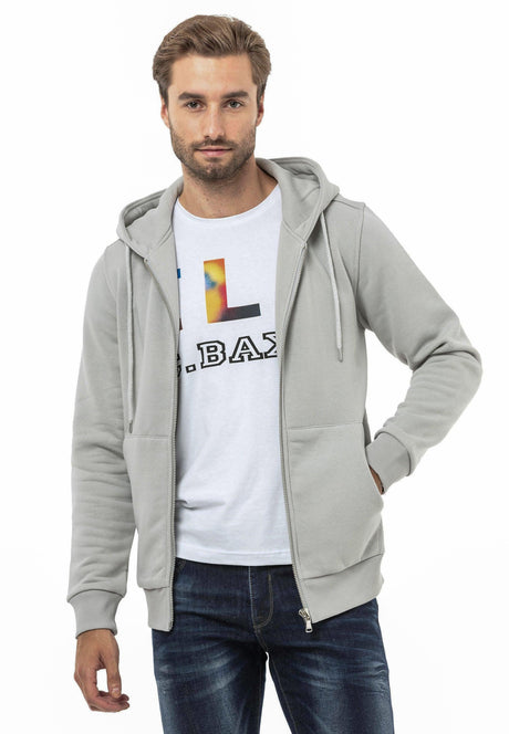 CL556 Erkek Basic Zip Sweatshirt