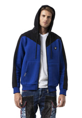 Erkek Kapişonlu Renk Geçişli Sweatshirt CL580