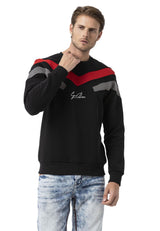 Şerit Detaylı Regular Fit Erkek Sweatshirt CL581