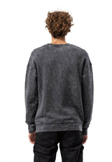 Erkek Sweatshirt  Yıkanmış Görünümlü, Yuvarlak Yakalı Erkek Sweatshirt CL595
