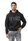 Erkek Kapüşonlu Sweatshirt Siyah Regular Fit CL601