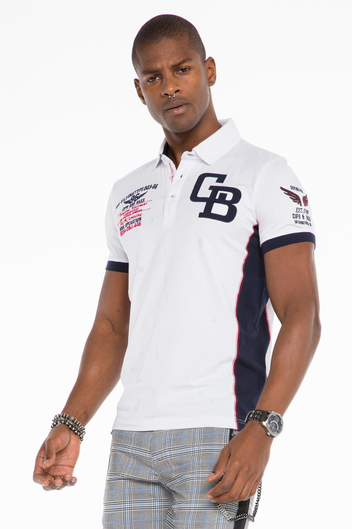 CT476 Elegant Stilde Polo Yaka Erkek T-Shirt