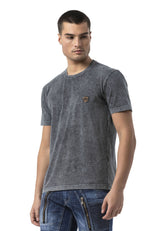 Erkek Regular Fit Bisiklet Yaka Kısa Kollu Basic Tişört CT808