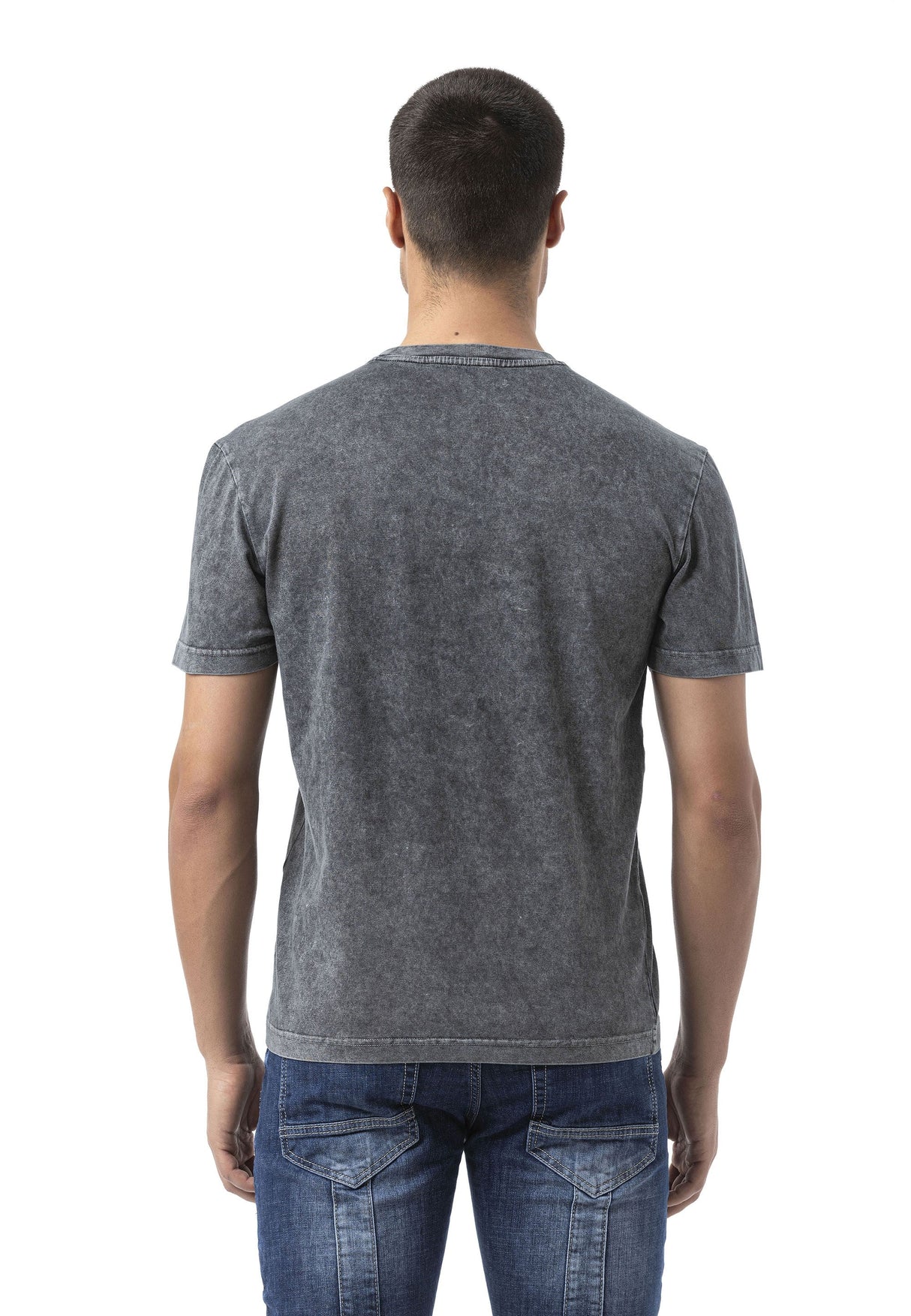 Erkek Regular Fit Bisiklet Yaka Kısa Kollu Basic Tişört CT808