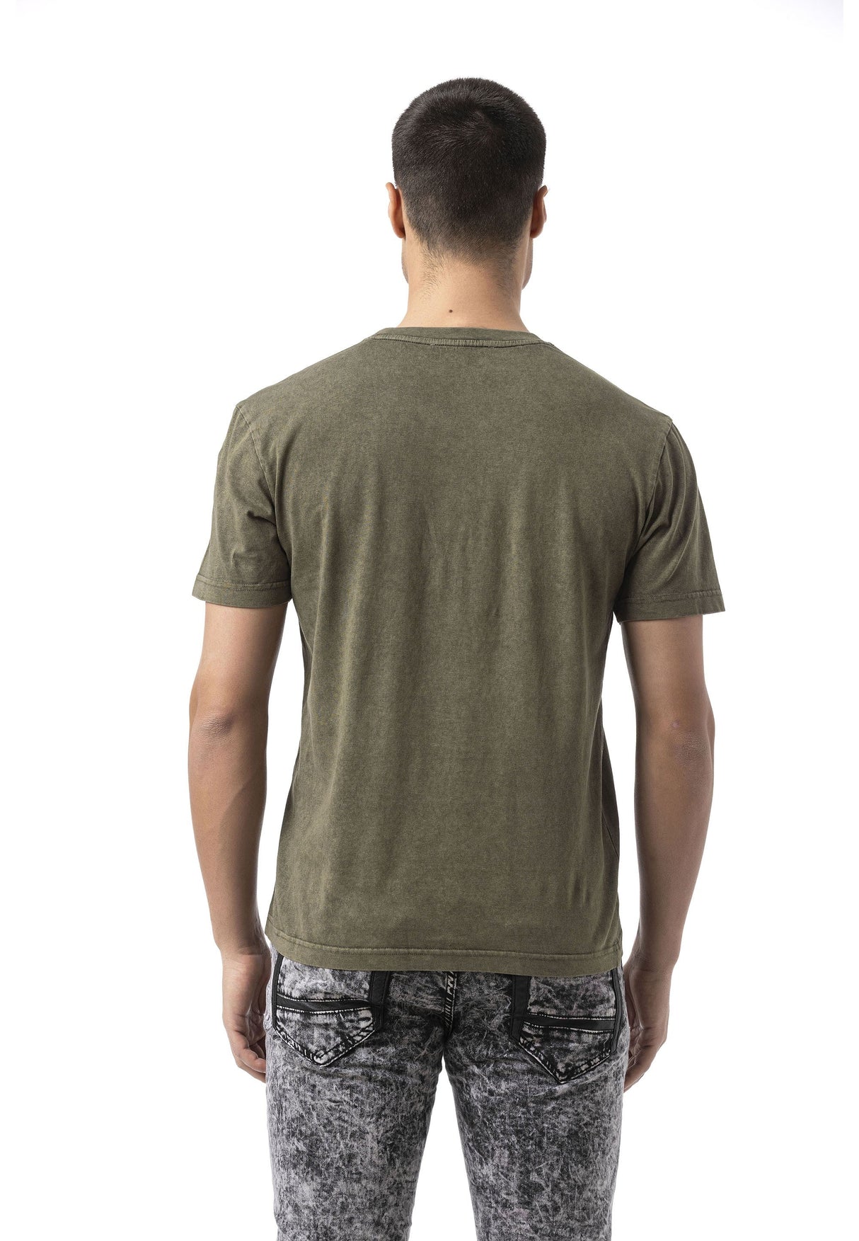 Erkek Regular Fit Bisiklet Yaka Kısa Kollu Basic Tişört CT808