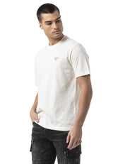 Erkek Basic Bisiklet Yaka Regular Fit Pamuklu Kısa Kollu Tişört CT823