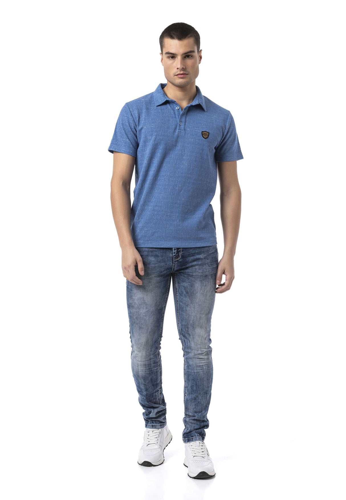 Erkek Polo Yaka Regular Fit Kısa Kollu Pamuklu Tişört CT825