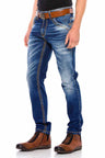 CD530 Dekoratif Dikişli Relax Fit Jean Pantolon