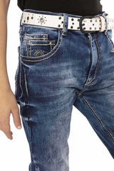 CDK104 Nakışlı Basic Erkek Jeans