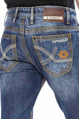 CD670 Cep Detaylı Destroyed Straight Fit Erkek Jean Pantolon