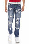 CD644 Cep Detaylı Relax Fit Destroyed Erkek Jean Pantolon