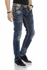 CD593 Neon Etiketli Kalın  Dikişli Jeans