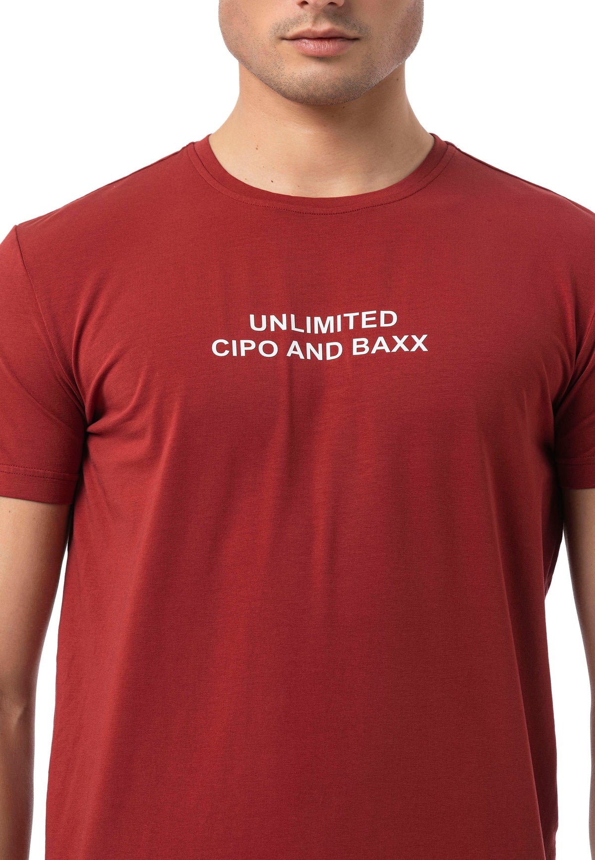 Erkek Regular Fit Baskılı Pamuklu T-shirt CT827