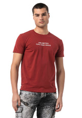 Erkek Regular Fit Baskılı Pamuklu T-shirt CT827