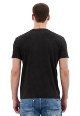 Erkek T-Shirt Bisiklet Yaka Günlük Rahat Kesim Pamuklu Baskılı Tshirt CT856