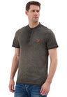 Hakim Yaka Düğmeli Basic Erkek T-Shirt CT835