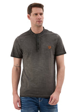 Hakim Yaka Düğmeli Basic Erkek T-Shirt CT835