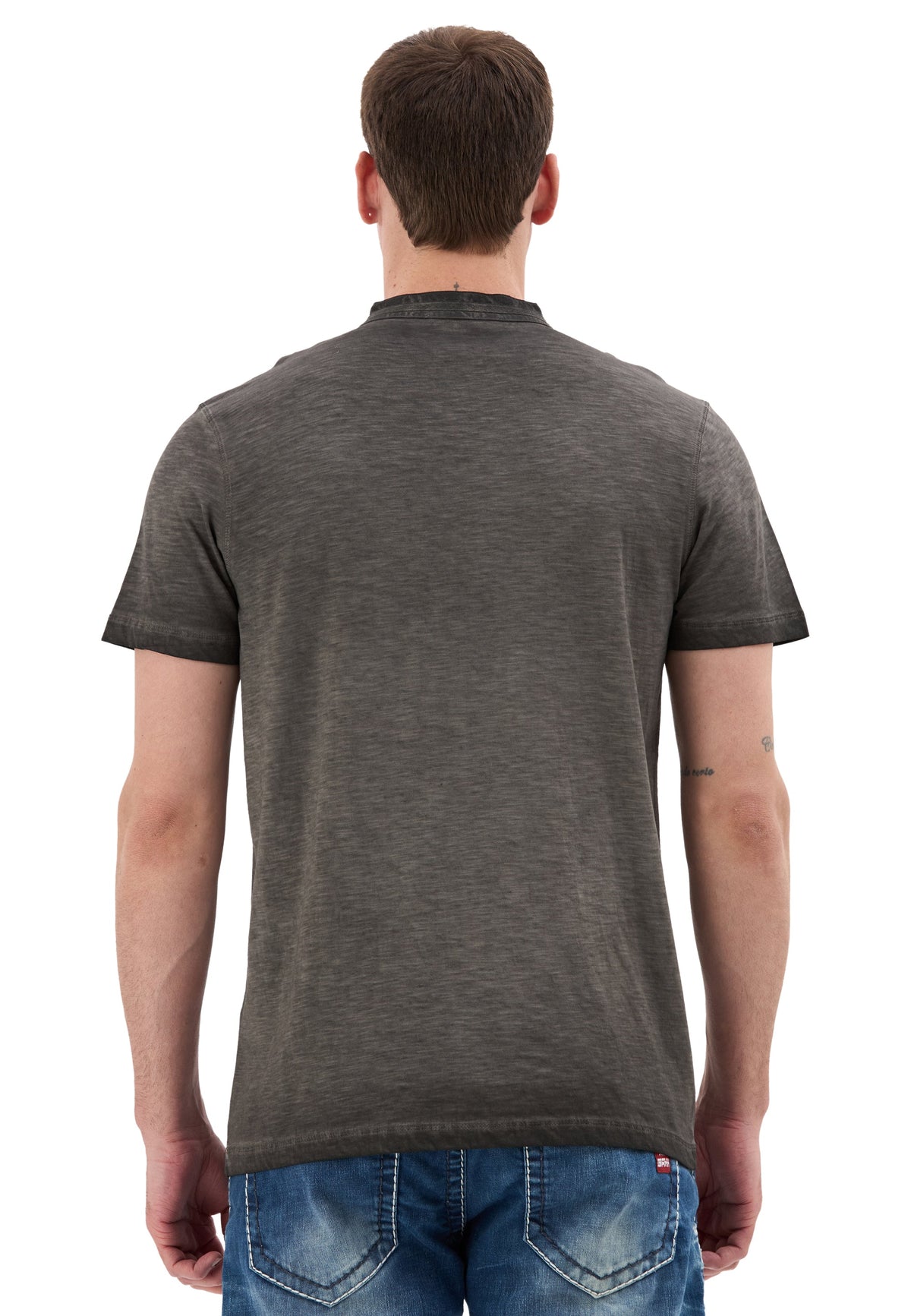 Hakim Yaka Düğmeli Basic Erkek T-Shirt CT835