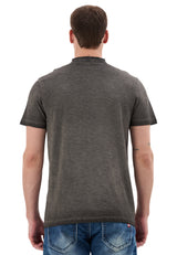Hakim Yaka Düğmeli Basic Erkek T-Shirt CT835