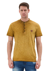 Hakim Yaka Düğmeli Basic Erkek T-Shirt CT835